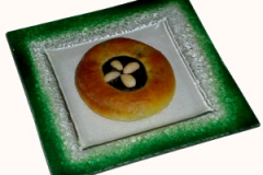 povidlový zdobný koláč